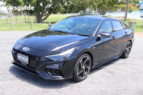 Black 2023 Hyundai I30 Sedan N Line Premium