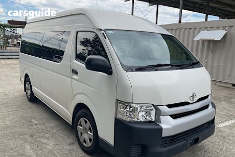 White 2018 Toyota HiAce Bus Commuter