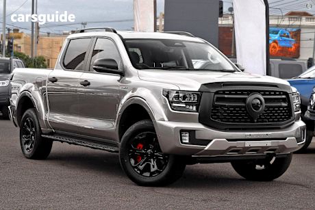 Silver 2025 GWM Cannon Alpha Dual Cab Utility Ultra Phev (4X4)