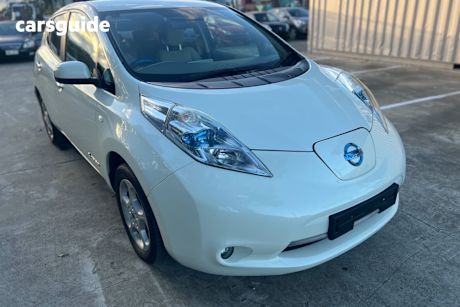 White 2012 Nissan Leaf Hatchback