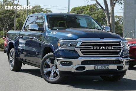 Blue 2022 Ram 1500 Crew Cab Utility Laramie (Hybrid)