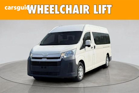 White 2020 Toyota HiAce Bus Slwb Commuter (12 Seats)