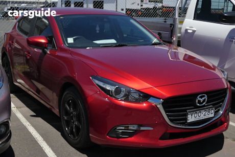 Red 2018 Mazda 3 Hatchback Maxx Sport