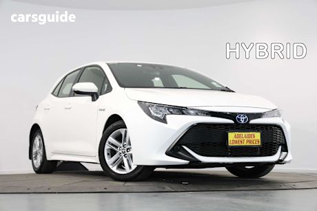 White 2022 Toyota Corolla Hatchback Ascent Sport Hybrid