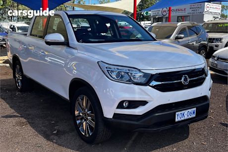White 2019 Ssangyong Musso Dual Cab Utility Ultimate
