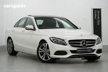White 2017 Mercedes-Benz C200 Sedan