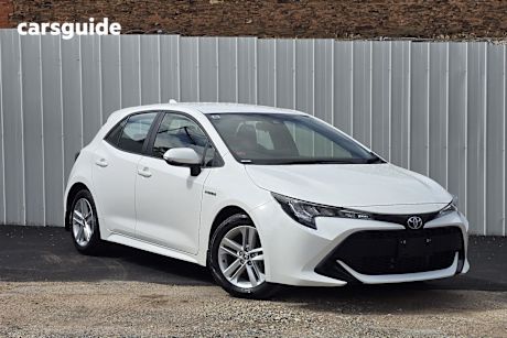 White 2022 Toyota Corolla Hatchback Ascent Sport Hybrid