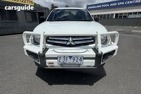 White 2012 Mitsubishi Triton Double Cab Utility Glx (4X4)