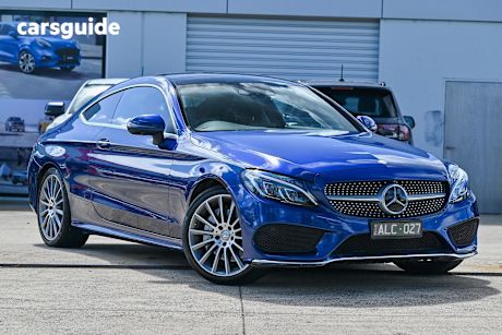 Blue 2016 Mercedes-Benz C250 Coupe D