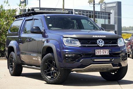 Blue 2022 Volkswagen Amarok Dual Cab Utility Tdi580 W580 4Motion