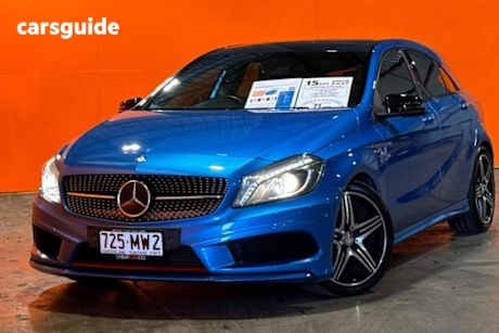 Blue 2014 Mercedes-Benz A250 Hatchback Sport
