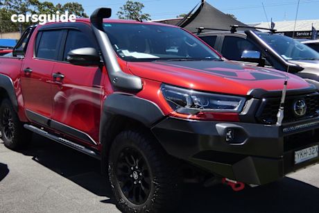 Red 2021 Toyota Hilux Double Cab Pick Up Rugged X (4X4)