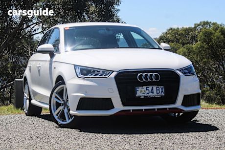 White 2016 Audi A1 Hatchback Sportback 1.8 Tfsi S Line