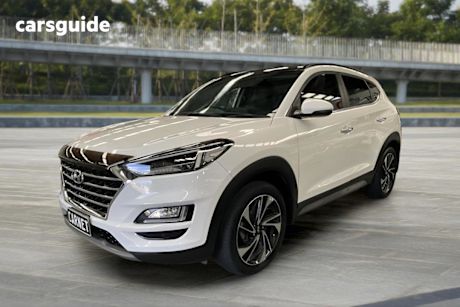 White 2019 Hyundai Tucson Wagon Highlander Crdi (Awd)