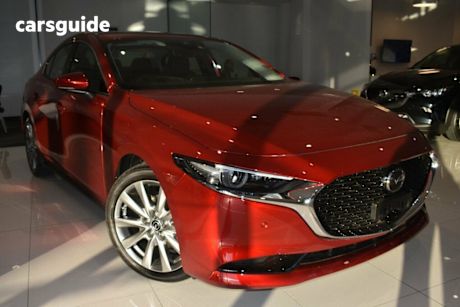 Red 2025 Mazda 3 Sedan G25 Astina