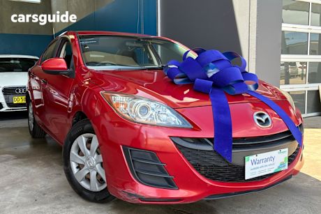 Red 2011 Mazda 3 Sedan Neo