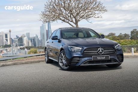 Blue 2021 Mercedes-Benz E300 Sedan E (Hybrid)