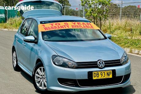 Blue 2013 Volkswagen Golf Hatchback 77 Tdi Bluemotion