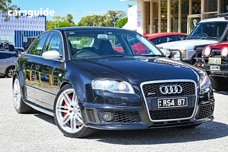 Black 2007 Audi RS4 Sedan Quattro