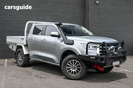 Silver 2023 GWM UTE Dual Cab Chassis Tray Cannon-L (4X4)