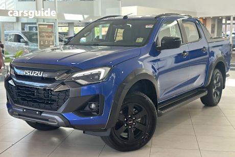 Blue 2025 Isuzu D-MAX Crew Cab Utility X-Terrain (4X4)