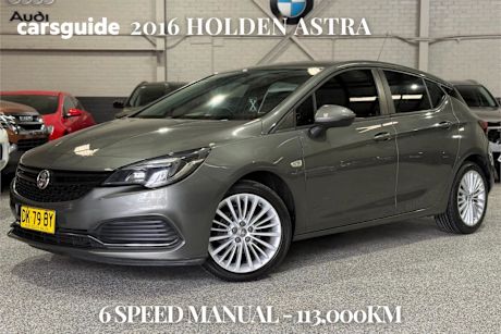 Grey 2016 Holden Astra Hatchback R