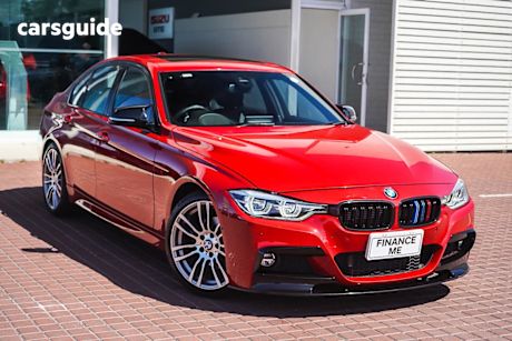 Red 2016 BMW 330E Sedan Sport Line
