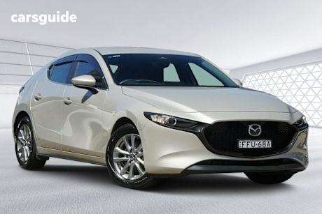 Grey 2024 Mazda 3 Hatchback G20 Pure