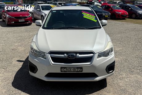 White 2013 Subaru Impreza Hatchback 2.0I (Awd)