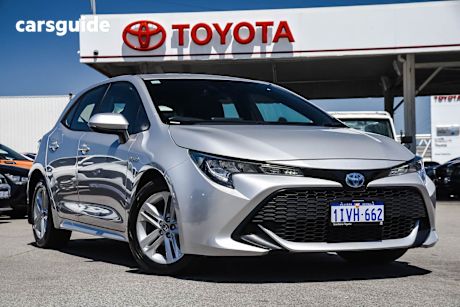 Silver 2020 Toyota Corolla Hatchback Ascent Sport (Hybrid)