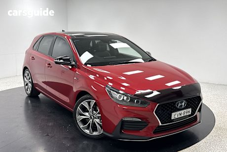 Red 2020 Hyundai I30 Hatchback N Line Premium