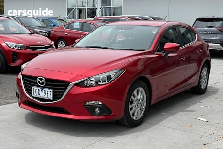 Red 2015 Mazda 3 Hatchback Maxx