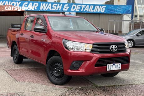 Red 2016 Toyota Hilux Dual Cab Utility Workmate