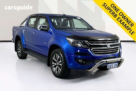 Blue 2017 Holden Colorado Crew Cab Pickup Storm (4X4)