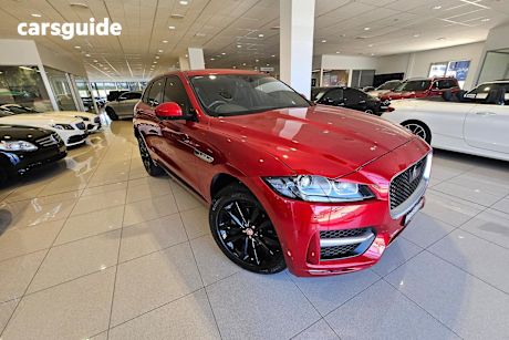 Red 2018 Jaguar F-Pace Wagon 20D R-Sport Awd (132Kw)