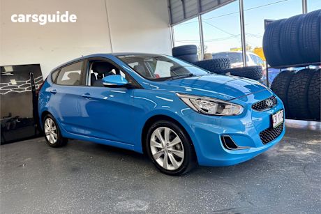 Blue 2019 Hyundai Accent Hatchback Sport