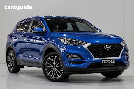 Blue 2020 Hyundai Tucson Wagon Active X (2Wd) Black Int