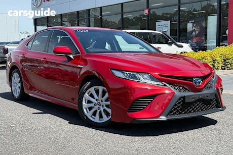 Red 2019 Toyota Camry Sedan Ascent Sport (Hybrid)