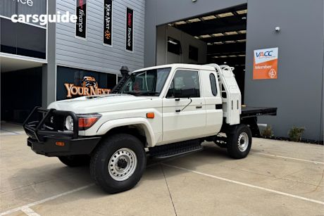 White 2016 Toyota Landcruiser Ute Tray WORKMATE