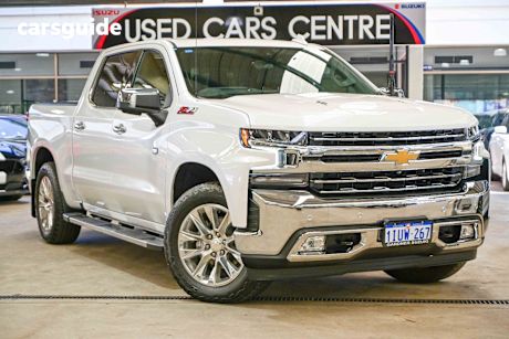 White 2022 Chevrolet Silverado Crew Cab Utility 1500 Ltz Premium Tech Pack