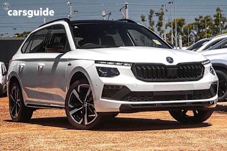 White 2025 Skoda Kamiq Wagon Monte Carlo 110Tsi