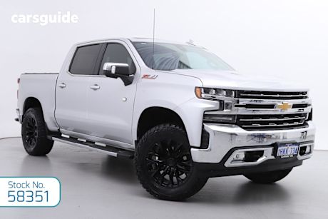 Silver 2021 Chevrolet Silverado Crew Cab Utility 1500 Ltz Premium Tech Pack