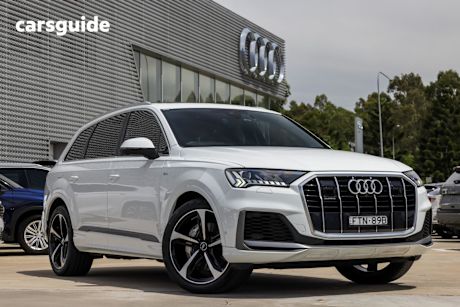 White 2020 Audi Q7 Wagon 50 Tdi Quattro S Line (Hybrid)