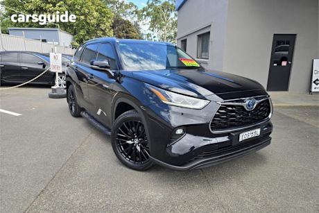 Black 2021 Toyota Kluger Wagon Grande Hybrid Awd