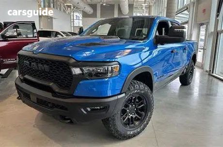Blue 2025 RAM 1500 Crew Cab Utility Rebel Hurricane