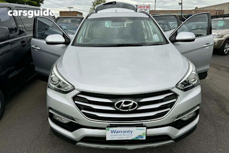 Silver 2017 Hyundai Santa FE Wagon Active Crdi (4X4)