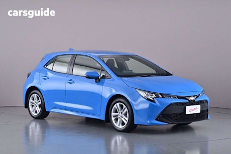 Blue 2021 Toyota Corolla Hatchback Ascent Sport + Tr Kit