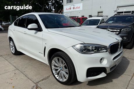 White 2015 BMW X6 Coupe Xdrive 30D