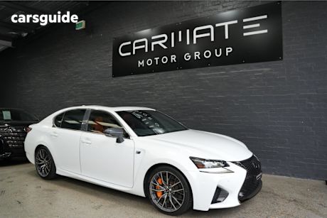 White 2015 Lexus GS-F Sedan