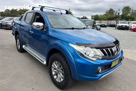 Blue 2016 Mitsubishi Triton Dual Cab Utility Gls (4X4)